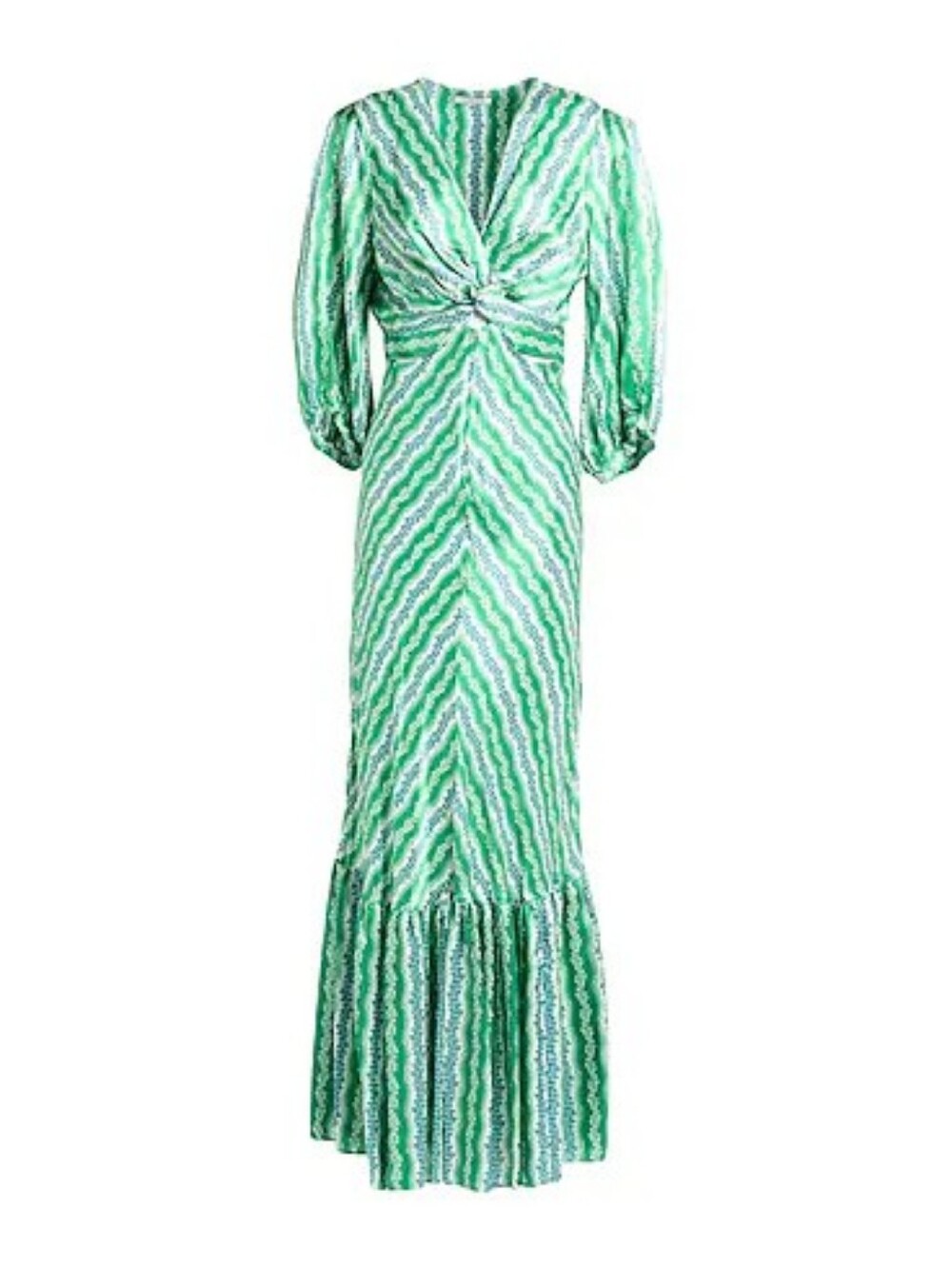 SANDRO Agnetta Floral Print Maxi Dress in Green - Picture 4 of 13